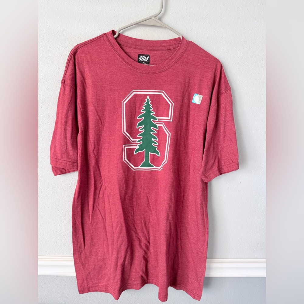 4th And 1 Stanford University Adult T-Shirt , Cardinal XL NWOT